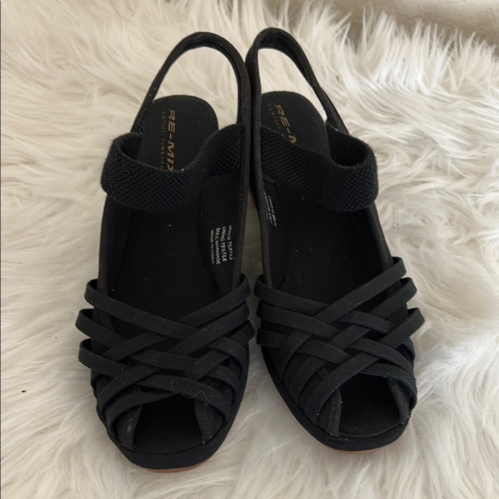 Re-Mix Black Women's Slingback Sandal